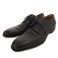 ヒューゴボス HUGO BOSS ビジネスシューズ 編み込みレザー 外羽根  7.5 黒 ブラック /FFのサムネイル