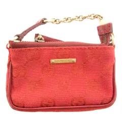 グッチ GUCCI グッチシマ コインケース ミニポーチ GGキャンバス ロゴ 赤 レッド /AE