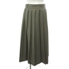 イエナ IENA ロングスカート プリーツ フレア グレー 36