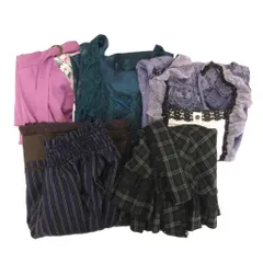 アクシーズファム axes femme ワンピース スカート ジャンパースカート まとめ 5点セット M 紺 ネイビー 黒 ブラック 紫 パープル 他 /GV ■FF