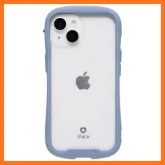 【新品】 【 限定】iFace Reflection iPhone 15/14/13 ケース ケース クリア 強化ガラス (ペールブルー)【エコPKG】【 アイフェイス アイフォン15 14 13 カバー スマホケース 透明 耐衝撃 ストラップホール付き  1