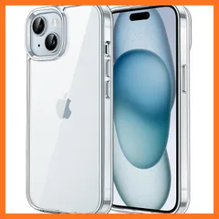 【新品】 JETech iPhone 15 Plus 6.7インチ用 保護ケース 黄ばみなし 衝撃吸収 バンパーカバー 傷つけ防止 クリアバック (クリア)