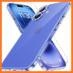 【新品】 iPhone16 ケース クリア 耐衝撃 ガラスフィルム付き アイフォン16ケース 米軍MIL規格 耐久性 黄ばみ防止 アイホン16 スマホケース ワイヤレス充電対応 あいほん16 スマホケース SGS認証 あいふぉん16 カバー 6.1インチ 透明