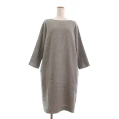 ギャルリーヴィー GALERIE VIE トゥモローランド ワンピース ロング丈 長袖 無地 カシミヤ混 グレー 1