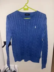 ポロラルフローレン ケーブルニット ブルー