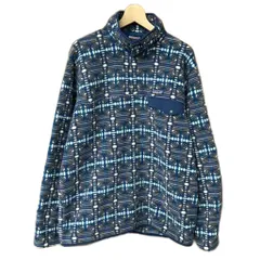 パタゴニア Patagonia Synchilla Snap-T Pullover フリース 総柄 プルオーバー XL ブルー グレー ST25551FA23