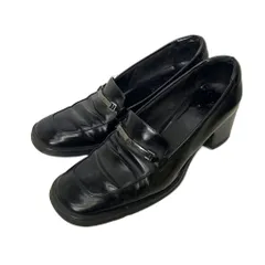 グッチ GUCCI ローファー ヒール ビット レザー シューズ レディース シューズ ブラック 39 1/2