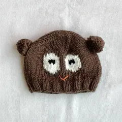クマ耳 キャラクター ニット ビーニー ヴィンテージ 帽子