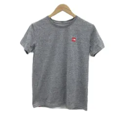 ザノースフェイス THE NORTH FACE アウトドアウェア Tシャツ カットソー L グレー 半袖 ラウンドネック ロゴパッチ /YS19 ■GY58