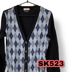 McGREGOR（マックレガー）アーガイル柄カーディガン マルチカラー色 Mサイズ レディーストップス　管理SK523