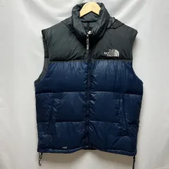 正規品/M THE NORTH FACE ザノースフェイス 700 ヌプシ グースダウン ネイビー ダウン ベスト