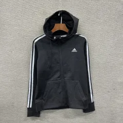 アディダス カジュアル 弱起毛 刺繍 フードジップアップ ジャージ トラックジャージ トップス XS A03503