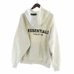 エフオージー エッセンシャルズ FOG ESSENTIALS パーカー バックロゴ プリント スウェット プルオーバー 裏起毛 M グレー ■GY01 /MQ