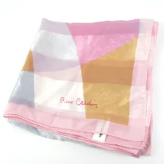 ピエールカルダン スカーフ シルク 日本製 ブランド レディース ピンク Pierre Cardin 【中古】