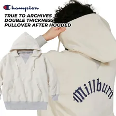 チャンピオン トゥルー トゥ アーカイブス ダブル シックネス プルオーバー アフター フーデッド Champion TRUE TO ARCHIVES DOUBLE THICKNESS PULLOVER AFTER HOODED c3-c108