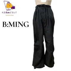 B:MING by BEAMS ビームス ワイド スノー パンツ イージー カーゴ ミリタリー ワーク ブラック M 綿 ナイロン 混紡 カジュアル モード 古着