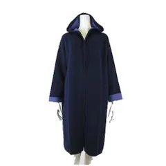 バンヤードストーム BARNYARDSTORM コート コーディガン フード トッパー カシミヤ ニット ストレッチ F 紺 ネイビー ラベンダー色