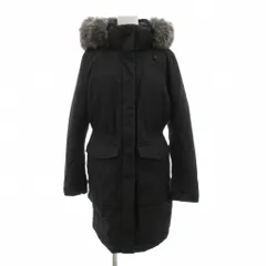 ザノースフェイス THE NORTH FACE ニューグラントダウンコート ロング フェイクファー ロゴ S 黒 ブラック NJ1DJ81J /JS ■GY19