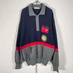 日本製 Japanese Vintage GREEN CLUBS グリーンクラブ ウール ニットポロシャツ ゴルフウェア サイズ4