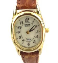 CITIZEN ECO DRIVE ソーラー電池 クォーツ腕時計 動作未確認　ジャンク　＃130