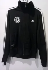 アディダス チェルシー ブラック 黒白 トラックジャージ ジャージ ジップアップジャージ 90/S