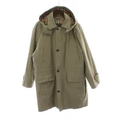 バーバリーズ Burberrys ノヴァチェック フーデッドコート ステンカラー ロング丈 LY ベージュ ダウンライナー付き ライナー着脱可能 フード着脱可能 BBN82-910-52 /PP ■GY01