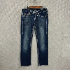 トゥルーレリジョン ウォッシュ デニム ズボン 25 M08014