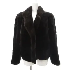 【中古】サガミンク SAGA MINK Yamaoka 金サガ ロイヤル ファーコート 毛皮 ミンク ショート丈 ダークブラウン /UO サガミンク SAGA MINK Yamaoka 金サガ ロイヤル ファーコート 毛皮