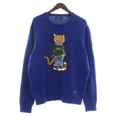 極美品⭐ポロラルフローレン Pロゴ タイガーワッペン ウールニット セーター S POLO RALPH LAUREN 