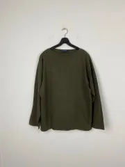 SAINT JAMES セントジェームス ボートネック カーキ ロングスリーブ 長袖Tシャツ L