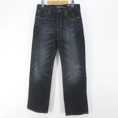 ギャップ GAP ロング丈 デニムパンツ ジーンズ 28x30 インディゴ系 濃紺 ジップフライ 綿 コットン ポケット