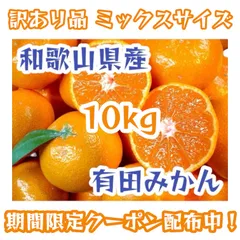 和歌山県産 有田みかん 訳あり品 ミックスサイズ 10kg