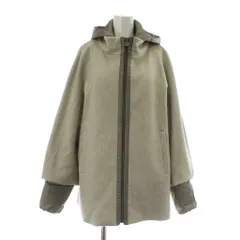 【中古】CINZIA ROCCA ロロピアーナ社製 イタリア製 ウールコート アウター ジップアップ ライナー付き 42 ベージュ シンツィア ロッカ CINZIA ROCCA ロロピアーナ社製 イタリア製 ウール