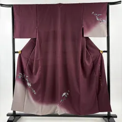 訪問着 未使用 袷 薔薇地紋入り【ロゼ 草野一騎】落款入り 正絹 12288 訪問着 未使用 袷 薔薇地紋入り【ロゼ 草野一騎】落款入り 正絹 12288