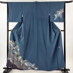 やまと誂製　付下げ 　辻が花 翠山工房 ぼかし 縮緬 青灰色 正絹 2026年最新】翠山工房の人気アイテム - メルカリ