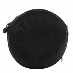 ステラマッカートニー STELLA McCARTNEY ショルダーバッグ ミニ レザー ラウンド 丸型 ロゴ パンチング 黒 ブラック ベージュ 700018 /XZ ■GY18