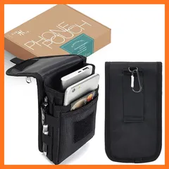 【新品】 スマホポーチ 3台収納 スマートフォンポーチ 小物入れ収納 持ち運びに便利 男女兼用 多機能ポーチ iPhone 17/16E/16/15/14/13/Pro Max,iPhone Air/17Pro/16/15/14/13/Plus,Galaxy 