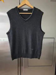 オリーブ デ オリーブ ニット ベスト グレー