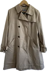 ZK27 【美品】LES MUES Femmeレミューフェム　アオキ　トレンチコートライナー付き　アウター　ベージュ　レディース　3Lサイズ