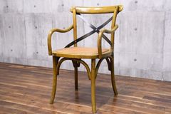 ELC25 クラッシュゲート ノットアンティークス Knot antiques X-BACK クロスバックチェア ナラ材 アームチェア ダイニングチェア 食卓椅子 肘掛け椅子