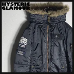 【美品】HYSTERIC GLAMOUR ファー付きモッズコート 黒 レディース
