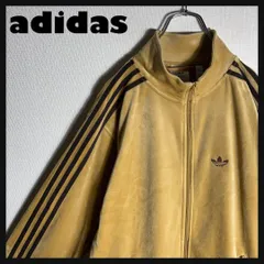 【美品】adidas originals ジャージ ベロア 刺繍ロゴ 2XS