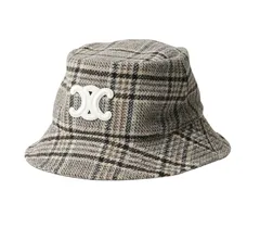 CELINE トリオンフ チェック バケットハット ウール