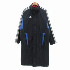 アディダス adidas CLIMAPROOF ベンチコート 中綿 M 紺 ネイビー /UO ■GY03