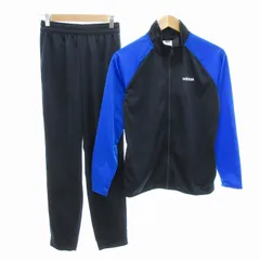 アディダス adidas セットアップ ジャージ ジャケット パンツ ジップアップ 160 紺 ネイビー /JS