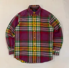 ポロラルフローレン ヘビーフランネル チェックシャツ マルチカラー