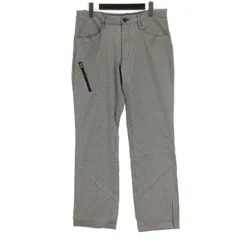 アディダス adidas 千鳥格子 ロングパンツ 総柄 ゴルフウエア グレー系 79