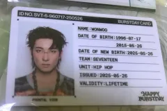 SEVENTEEN HappyBurstday IDカード - ウォヌ(WONWOO)