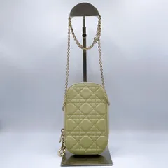 クリスチャンディオール カナージュ フォンホルダー レザー ポーチ レディース