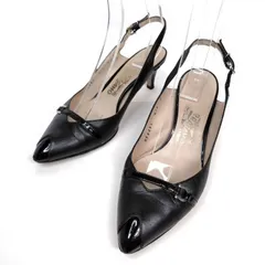 Salvatore Ferragamo フェラガモ 24cm パンプス 7D スリングバック サンダル ストラップ ガンチーニ